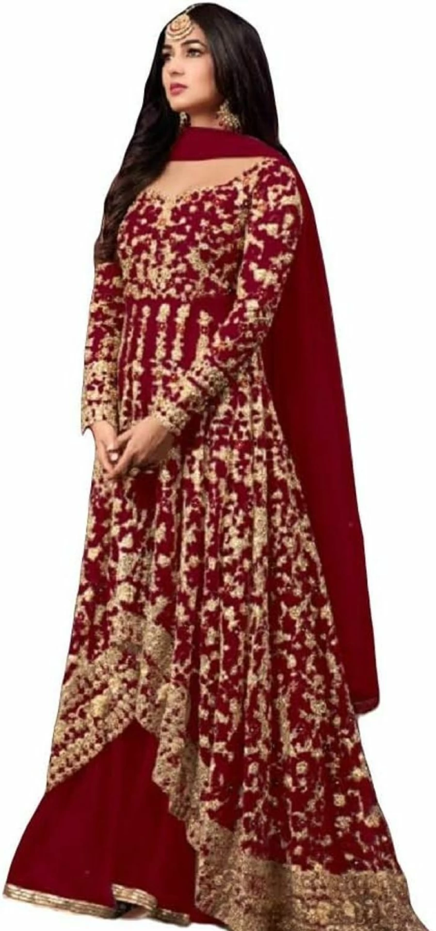 "Elegant Designer Anarkali Suit for Women – Indian Pakistani Wedding & Party Wear | Prija Collection Ready-to-Wear Outfit"