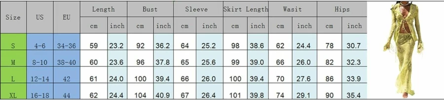 Yuemengxuan Women's Summer 2-Piece Outfit - Lace Trim Cami Top & High Waist Bodycon Maxi Skirt Set