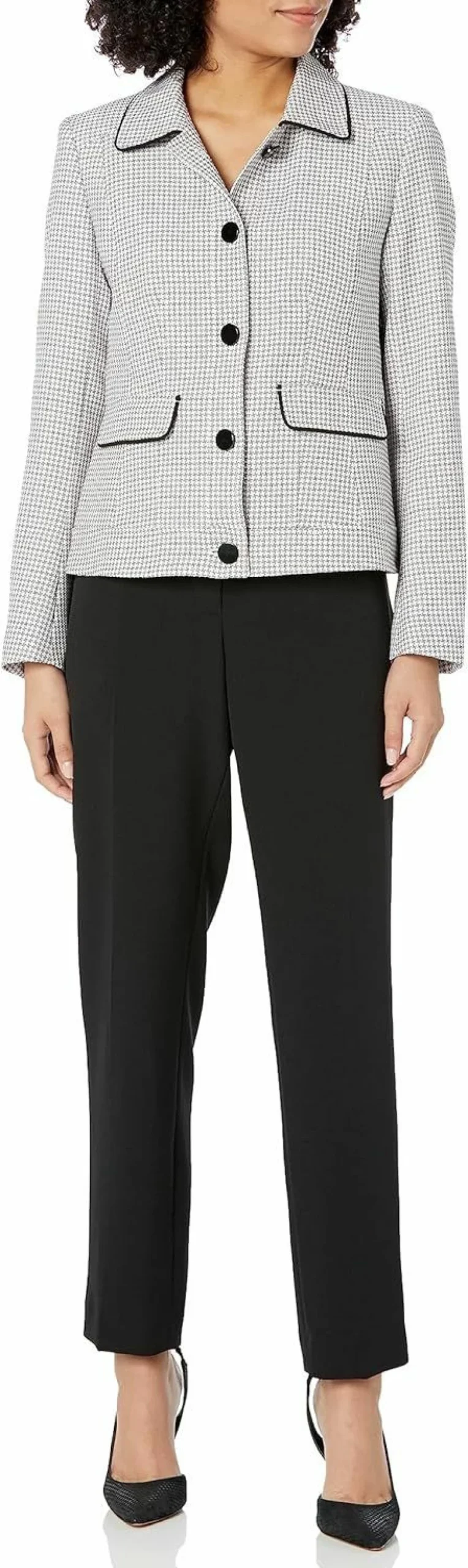 Le Suit Women's Stylish Jacket & Pant Suit Set for Professional and Formal Wear