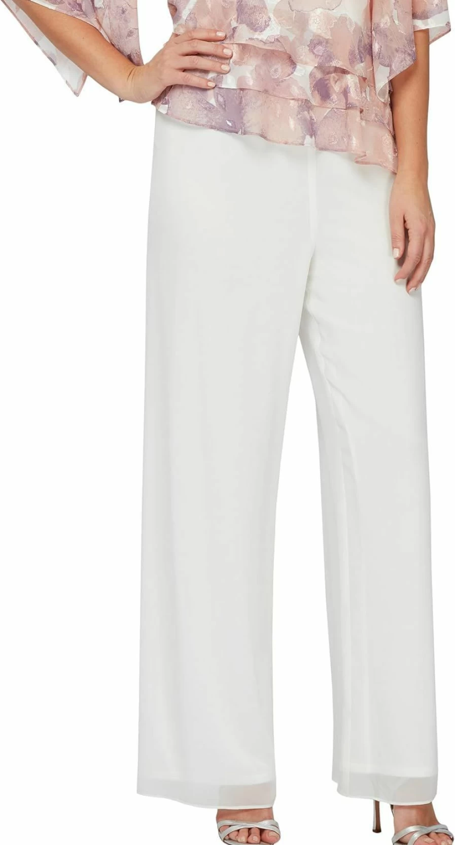 Alex Evenings Women's Straight Leg Dress Pants - Full Length Formal Trousers in Regular & Petite Sizes