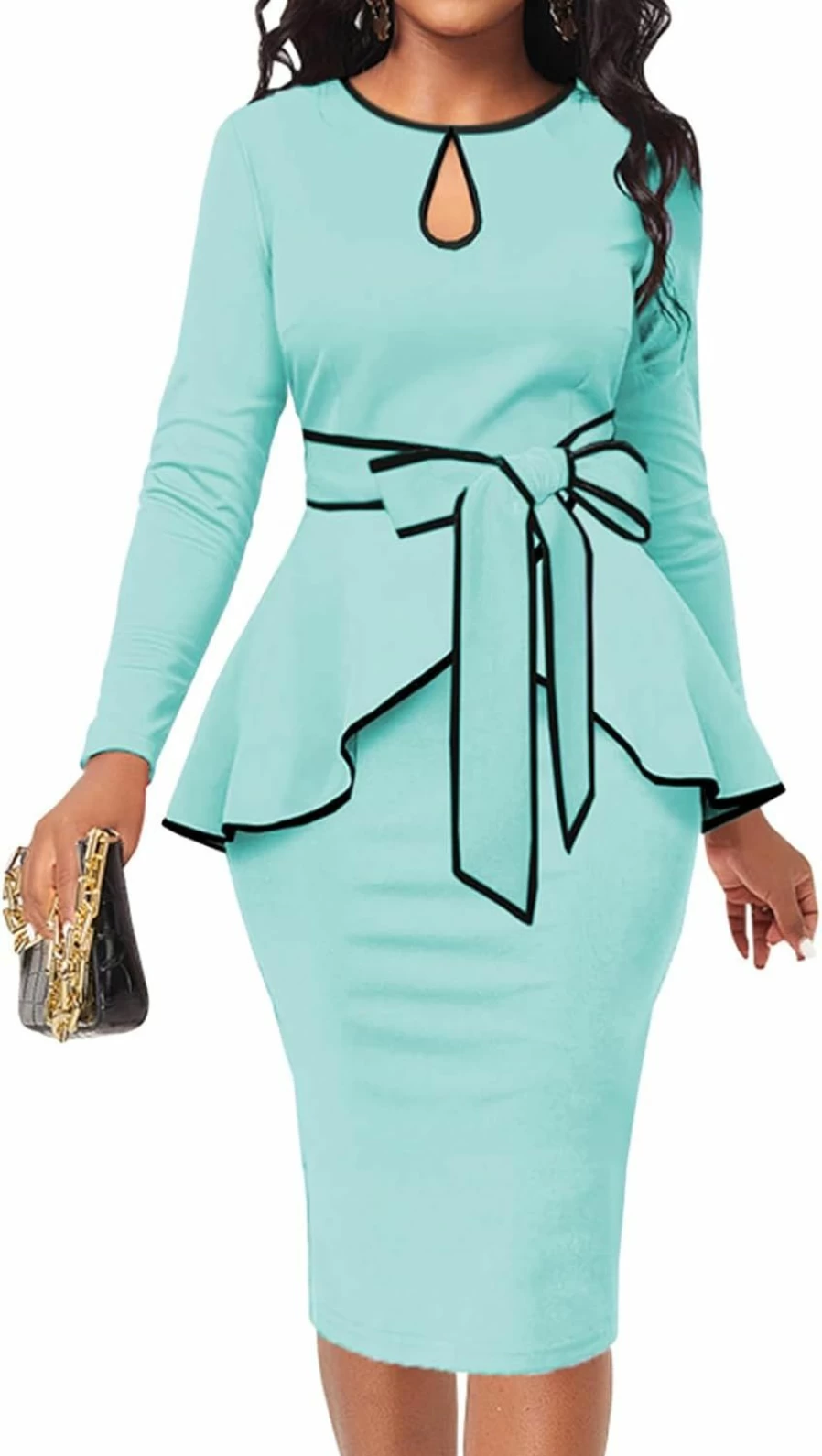 Yiershu Women's Professional Bodycon Dress for Office Work Business and Church Occasions