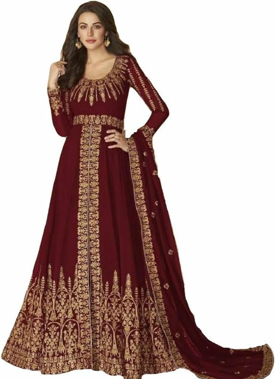 "Elegant Anarkali Suit for Women – Indian Pakistani Party Wear with Matching Dupatta – Wedding & Special Occasion Outfit"
