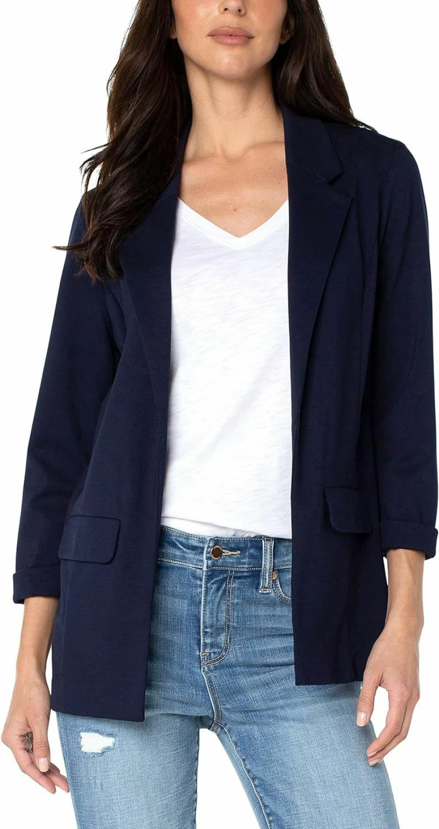 Liverpool Women's Tailored Boyfriend Blazer with Princess Darts - Classic Fit Jacket for Stylish Outfits