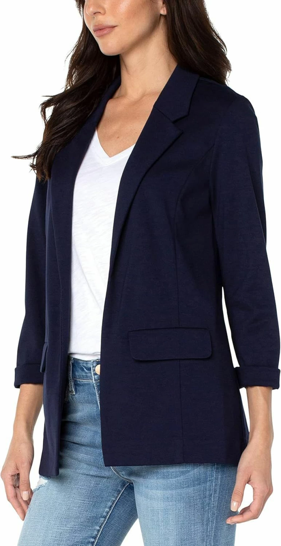 Liverpool Women's Tailored Boyfriend Blazer with Princess Darts - Classic Fit Jacket for Stylish Outfits