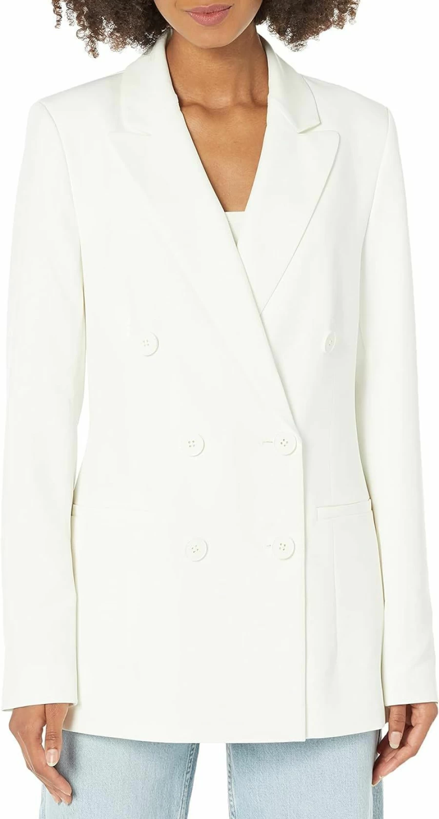 The Drop Women's Double-Breasted Kurt Blazer - Tailored Formal Jacket for Office & Business Attire