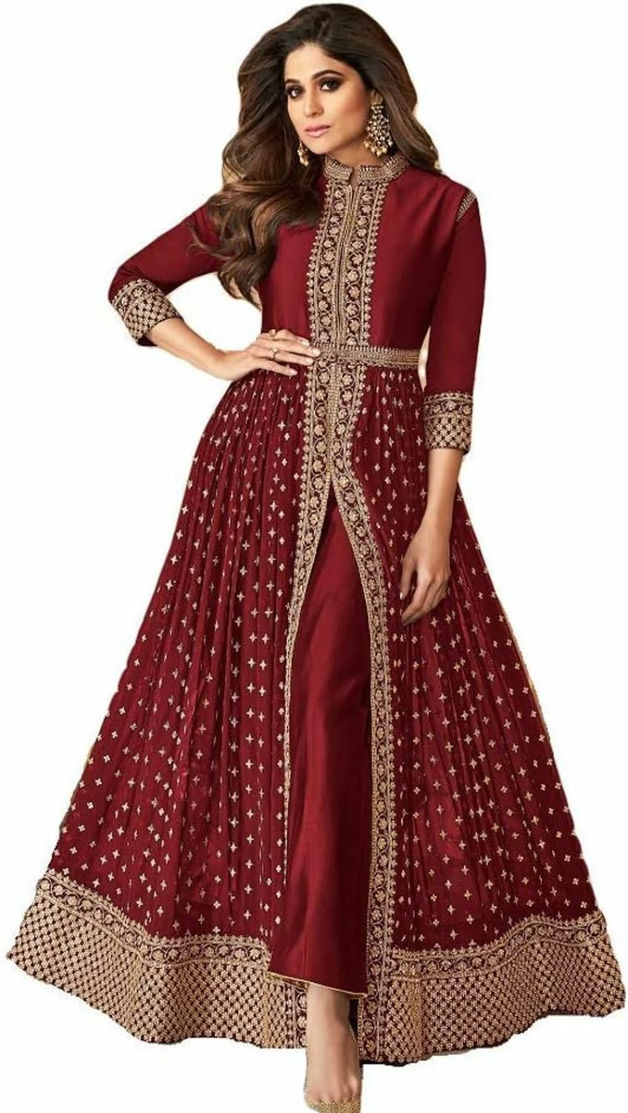 "Elegant Anarkali Suit for Women – Indian Pakistani Party Wear Wedding Outfit – Ready to Wear Alamara Fashion Abhay Style"