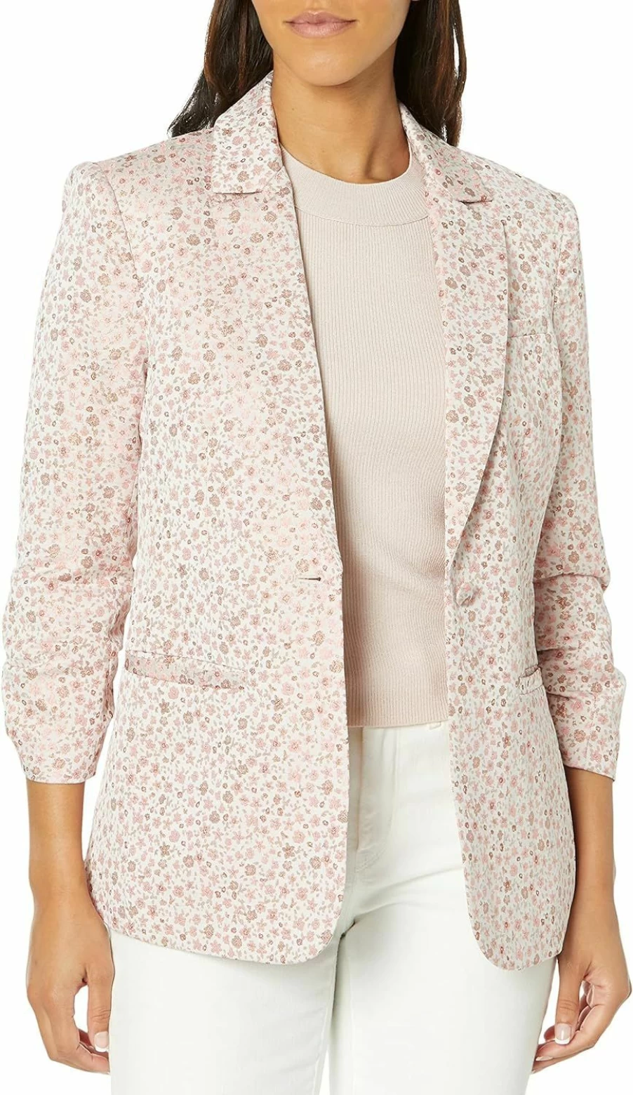 Cinq a Sept Women's Khloe Blazer in Luxurious Lurex Jacquard for Elegant Evening Wear